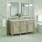 James Martin Vanities 60'' Double Vanity, Whitewashed Oak w/ 3 CM Victorian Silver Quartz Top 424-V60D-WWO-3VSL - alternate 2